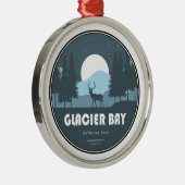 Glacier Bay National Park Deer Metalen Ornament (Rechts)