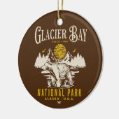 Glacier Bay National Park Forest Landscape Keramisch Ornament (Links)