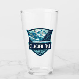Glacier Bay National Park Illustratie Retro Glas