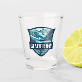 Glacier Bay National Park Illustratie Retro Shot Glas
