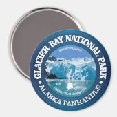 Glacier Bay National Park (kleur) Magneet (Voorkant / Achterkant)