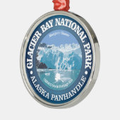 Glacier Bay National Park (kleur) Metalen Ornament (Links)
