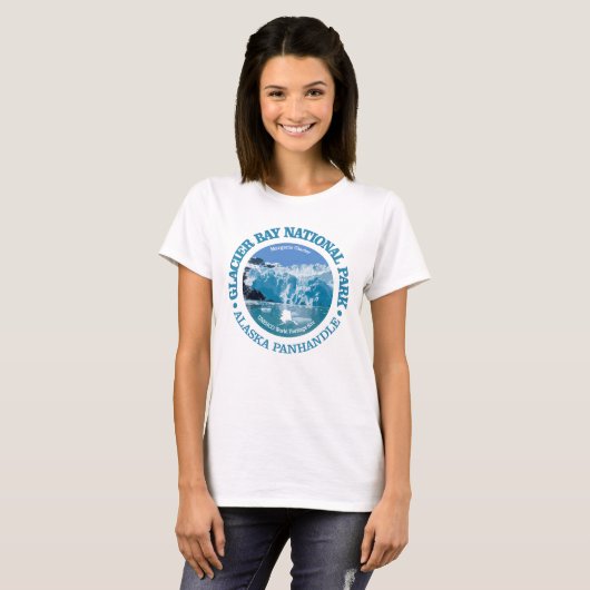 Glacier Bay National Park (kleur) T-shirt (Voorkant volledig)