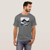 Glacier Bay National Park Kleurrijke heuvels T-shirt (Voorkant volledig)