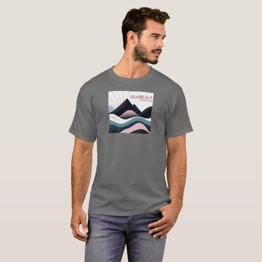Glacier Bay National Park Kleurrijke heuvels T-shirt (Voorkant volledig)