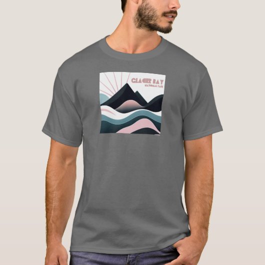 Glacier Bay National Park Kleurrijke heuvels T-shirt (Voorkant)