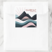 Glacier Bay National Park Kleurrijke heuvels Vierkante Sticker (Tas)