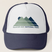 Glacier Bay National Park Mountain Sun Trucker Pet (Voorkant)