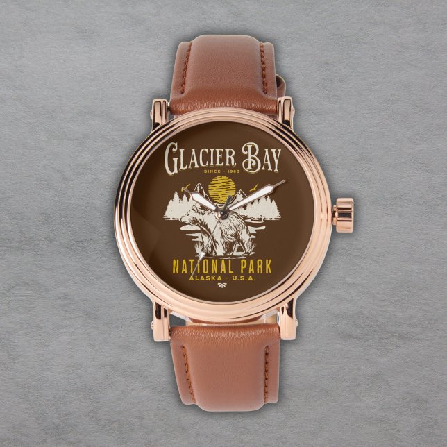 Glacier Bay National Park Nature Lover Gift Horloge (Creator heeft geüpload)