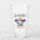 Glacier Bay National Park Retro Forest  Glas (Voorkant)