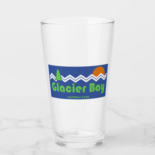 Glacier Bay National Park Retro Glas (Voorkant)