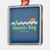 Glacier Bay National Park Retro Metalen Ornament (Links)