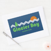 Glacier Bay National Park Retro Rechthoekige Sticker (Envelop)