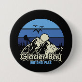 Glacier Bay National Park Ronde Button 7,6 Cm (Voorkant)