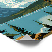 Glacier Bay National Park Traditionele reizen Poster (Hoek)