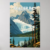 Glacier Bay National Park Traditionele reizen Poster (Voorkant)