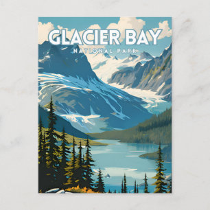 Glacier Bay National Park Travel Poster Briefkaart