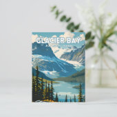 Glacier Bay National Park Travel Poster Briefkaart (Staand voorkant)
