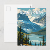 Glacier Bay National Park Travel Poster Briefkaart (Voorkant / Achterkant)