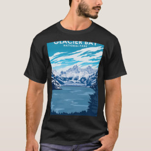 Glacier Bay National Park Travel Poster T-shirt