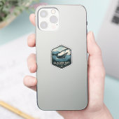 Glacier Bay National Park Walvis Badge Sticker (Telefoon)