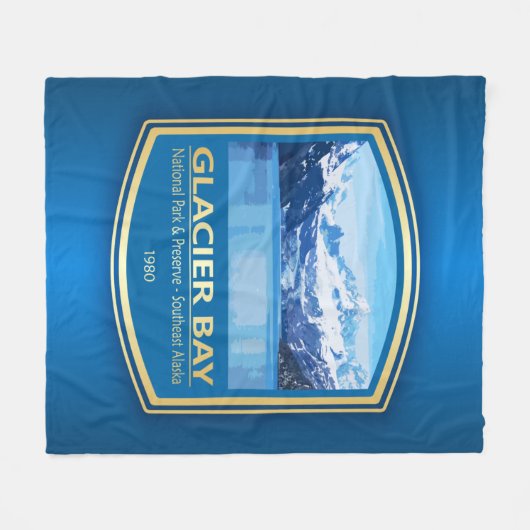 Glacier Bay NP (PF1) Fleece Deken (Voorkant (Horizontaal))