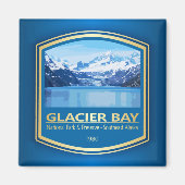 Glacier Bay NP (PF1) Magneet (Voorkant)
