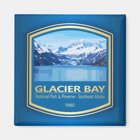 Glacier Bay NP (PF1) Magneet (Voorkant)