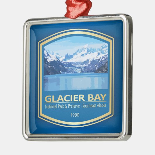 Glacier Bay NP (PF1) Metalen Ornament (Links)