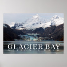 Glacier Bay Poster, Alaska Afdrukken