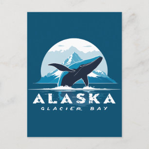 Glacier Bay Whale - Alaska Briefkaart