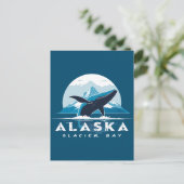 Glacier Bay Whale - Alaska Briefkaart (Staand voorkant)