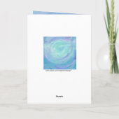 Glacier Blue Monogram Kaart (Achterkant)