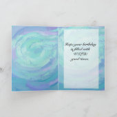 Glacier Blue Monogram Kaart (Binnen)