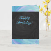 Glacier Blue Monogram Kaart (Gele Bloem)