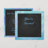 Glacier Blue Monogram Kaart (Voorkant / Achterkant)