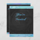 Glacier Blue Monogram Kaart (Voorkant / Achterkant)