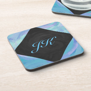 Glacier Blue Monogram Onderzetter