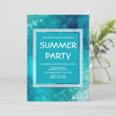 Glacier Blue-uitnodigingen Kaart (Staand voorkant)