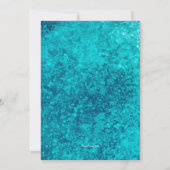 Glacier Blue-uitnodigingen Kaart (Achterkant)