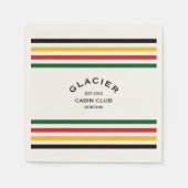 Glacier Cabin Club Custom Crest Park Stripe Servet (Voorkant)