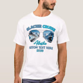 Glacier Cruise Alaska Scenic Icebergs, Mountains T-shirt (Voorkant)