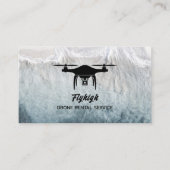 Glacier Drone Silhouette, Drone Pilot Visitekaartje (Voorkant)