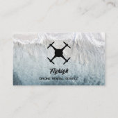 Glacier Drone Silhouette, Drone Pilot Visitekaartje (Voorkant)