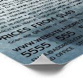 Glacier Drone Silhouette, Drone Rental Company Poster (Hoek)