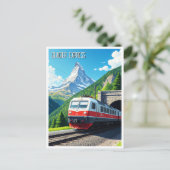 Glacier Express Zwitserland Matterhorn Briefkaart (Staand voorkant)