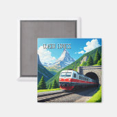 Glacier Express Zwitserland Matterhorn Magneet (Voorkant / Achterkant)