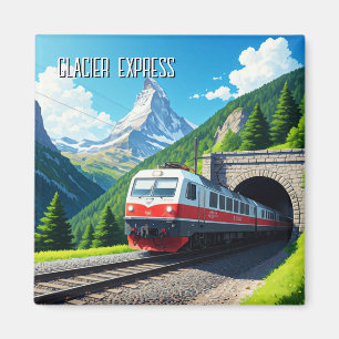 Glacier Express Zwitserland Matterhorn Magneet