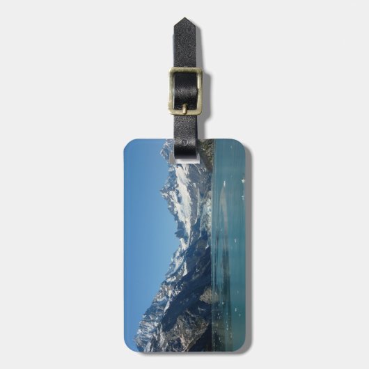 Glacier-Fed Waters van Alaska Bagagelabel (Voorkant verticaal)