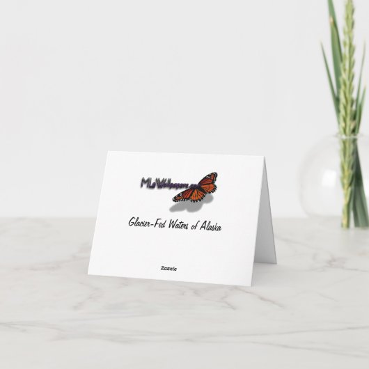 Glacier-Fed Waters van Alaska Bedankkaart (Achterkant)